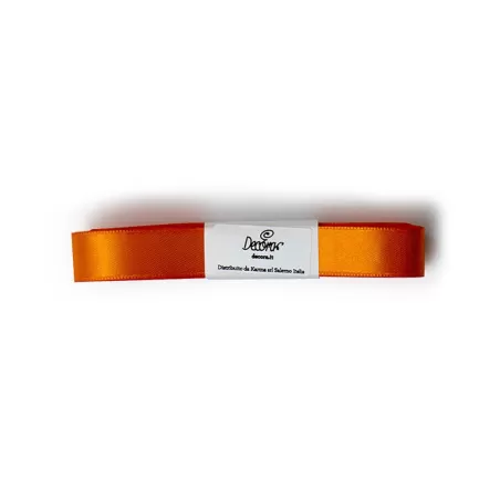 Matassina doppio raso arancio 15 mmx5 m - Decora