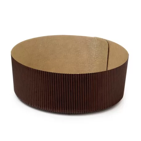 Cf 5 stampo basso in carta da forno Ø 21xh 7 cm - 1000 g - Decora