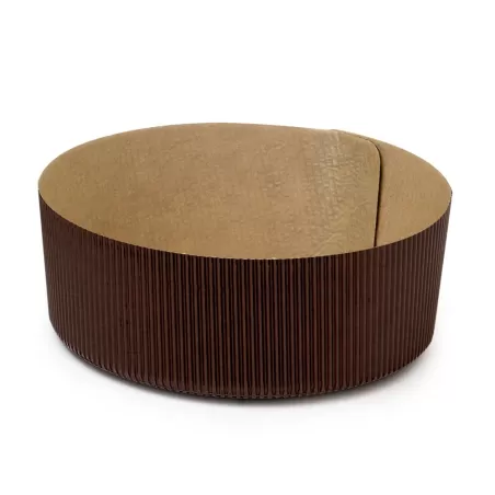 Cf 5 stampo basso in carta da forno Ø 21xh 7 cm - 1000 g - Decora