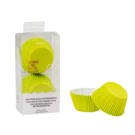 Cf 12 pirottini verde Ø 5 cm - Decora