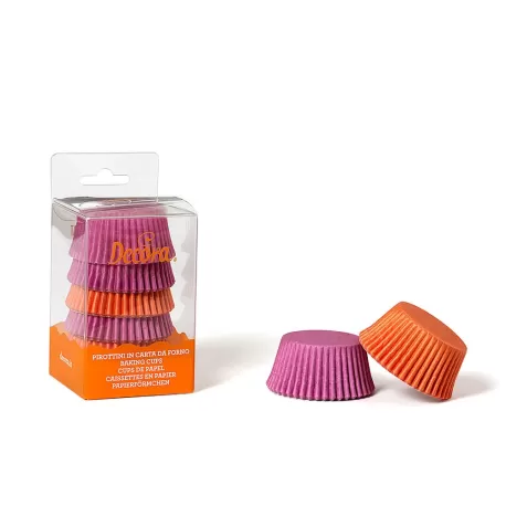 Cf 75 pirottini fluo magenta & arancio 50x32 mm - Decora