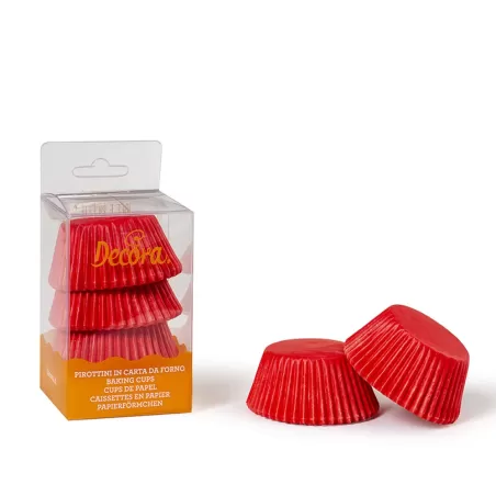 Cf 75 pirottini rosso 50x32 mm - Decora