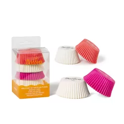 Cf 75 pirottini bianco rosa fucsia 50x32 mm - Decora