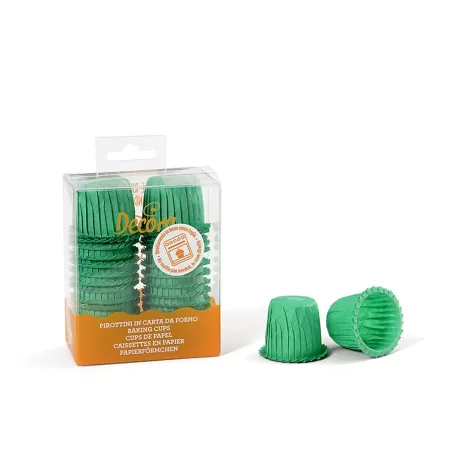 Cf 35 pirottini increspati 30x35 mm verde - Decora