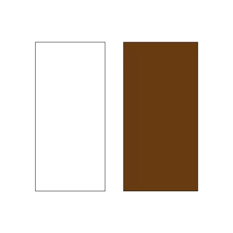 Cf 100 cartine per cartucce marrone & bianco 10x6 cm - Decora