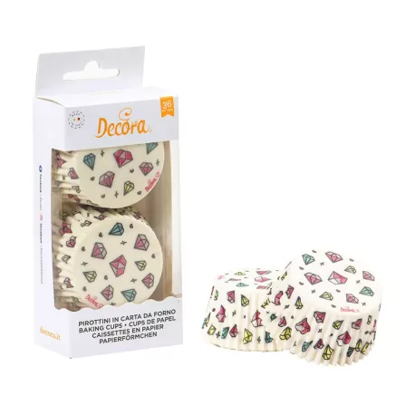 Cf 36 pirottini 50x32 mm diamante - Decora