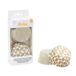 Cf 36 pirottini 50x32 mm geometrici oro - Decora