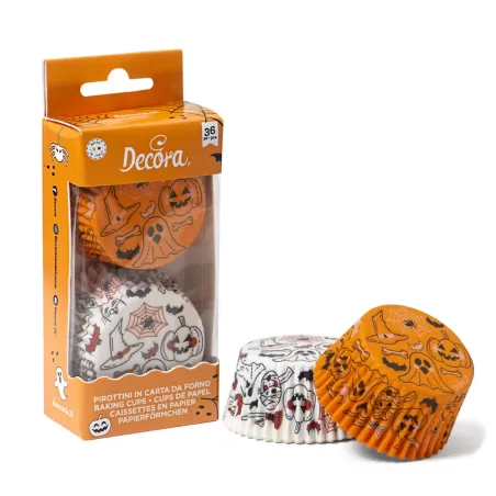 Cf 36 pirottini pumpkin & ghost 50x32 mm - Decora