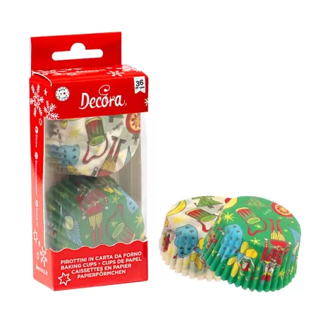 Cf 36 pirottini xmas schiaccianoci 50x32 mm - Decora