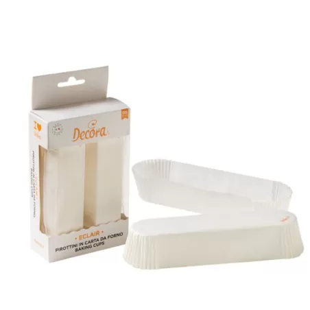 Cf 60 pirottini eclair 135x33x28 h mm bianco - Decora