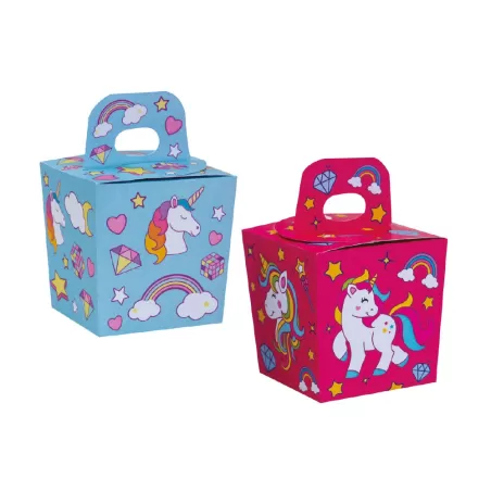 Cf 6 candy boxes unicorno - Decora