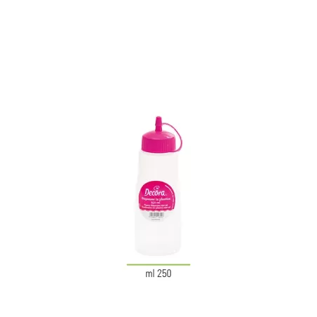 Dispenser decora con tappo fucsia 250 ml - Decora