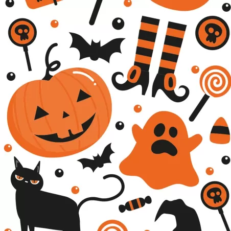 Cf 20 sacchetti 12,5+3x24 cm halloween - Decora