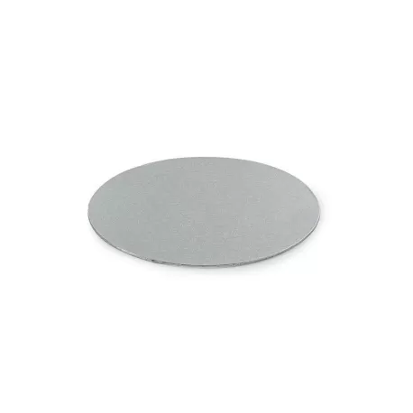Cakeboard sottile silver Ø 18 cmxh 3 mm 7 inch - Decora
