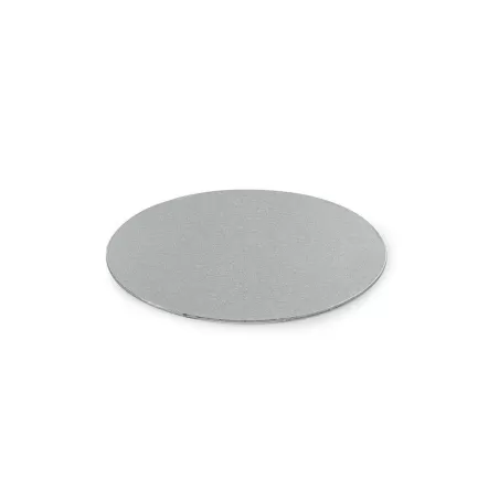 Cakeboard sottile silver Ø 18 cmxh 3 mm 7 inch - Decora