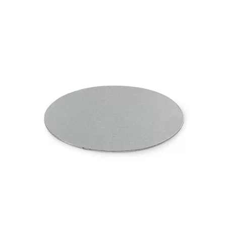 Cakeboard sottile silver Ø 20 cmxh 3 mm 8 inch - Decora