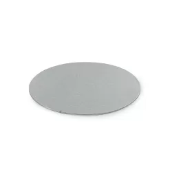 Cakeboard sottile silver Ø 22 cmxh 3 mm 9 inch - Decora