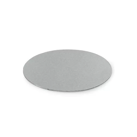 Cakeboard sottile silver Ø 22 cmxh 3 mm 9 inch - Decora