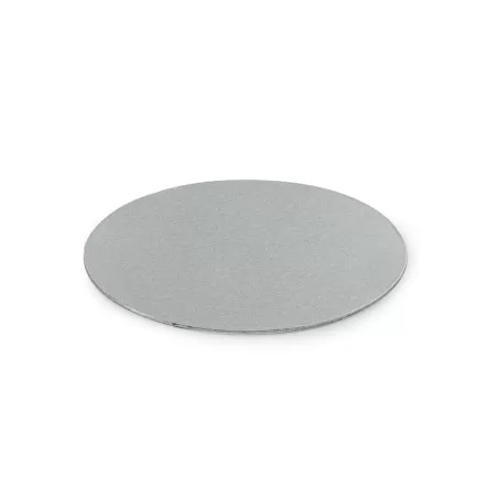 Cakeboard sottile silver Ø 22 cmxh 3 mm 9 inch - Decora