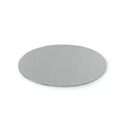 Cakeboard sottile silver Ø 25 cmxh 3 mm 10 inch - Decora