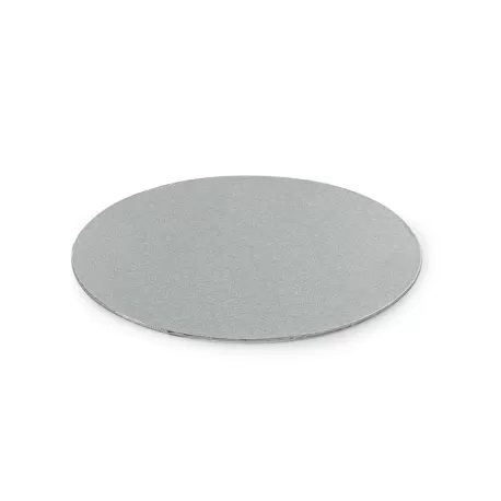Cakeboard sottile silver Ø 25 cmxh 3 mm 10 inch - Decora