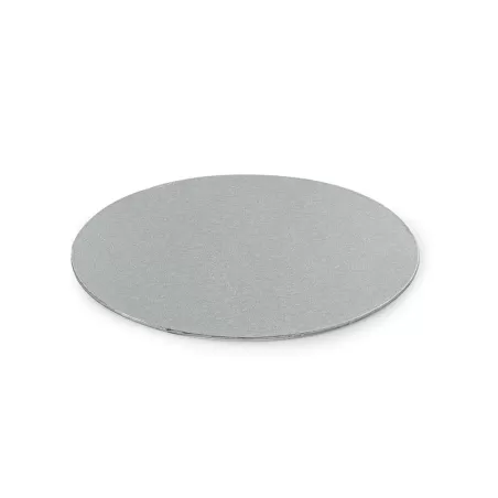 Cakeboard sottile silver Ø 25 cmxh 3 mm 10 inch - Decora