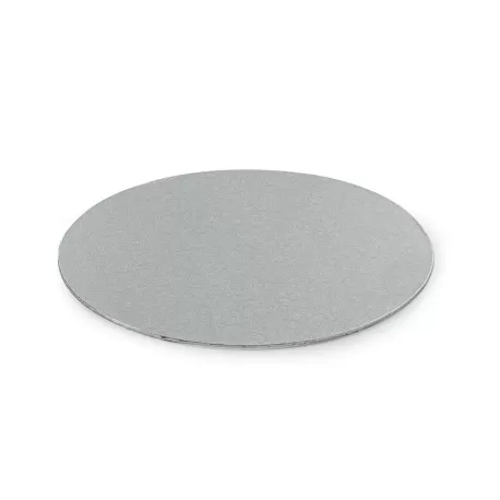 Cakeboard sottile silver Ø 28 cmxh 3 mm 11 inch - Decora