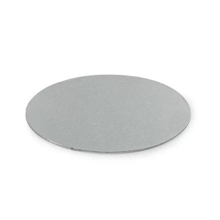 Cakeboard sottile silver Ø 28 cmxh 3 mm 11 inch - Decora