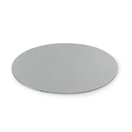 Cakeboard sottile silver Ø 30 cmxh 3 mm 12 inch - Decora