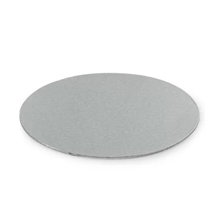 Cakeboard sottile silver Ø 30 cmxh 3 mm 12 inch - Decora