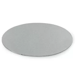 Cakeboard sottile silver Ø 36 cmxh 3 mm 14 inch - Decora