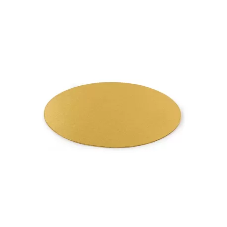 Cakeboard sottile gold Ø 20 cmxh 3 mm 8 inch - Decora