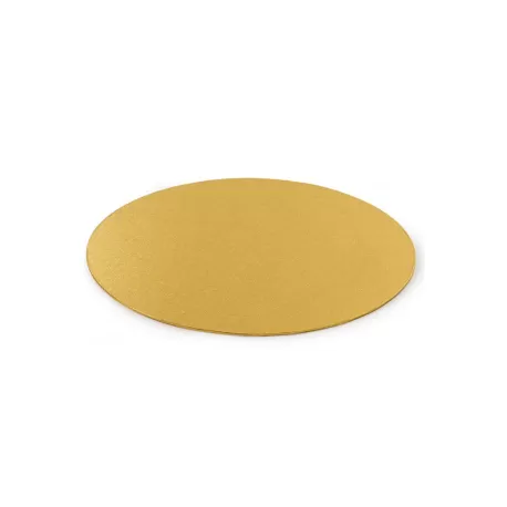 Cakeboard sottile gold Ø 22 cmxh 3 mm 9 inch - Decora