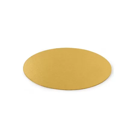 Cakeboard sottile gold Ø 22 cmxh 3 mm 9 inch - Decora