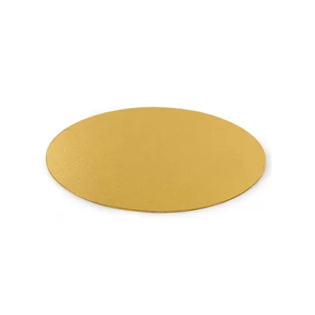Cakeboard sottile gold Ø 25 cmxh 3 mm 10 inch - Decora