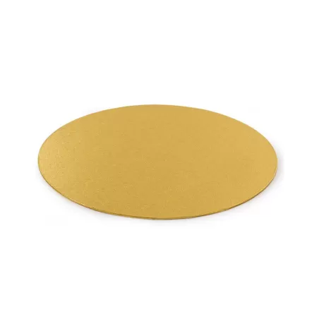Cakeboard sottile gold Ø 28 cmxh 3 mm 11 inch - Decora