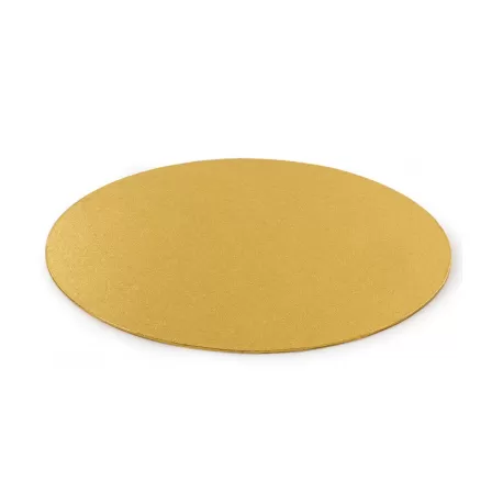 Cakeboard sottile gold Ø 30 cmxh 3 mm 12 inch - Decora