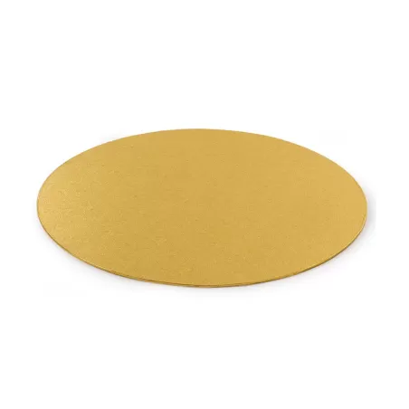 Cakeboard sottile gold Ø 30 cmxh 3 mm 12 inch - Decora