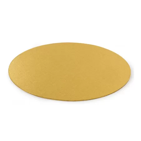 Cakeboard sottile gold Ø 32 cmxh 3 mm 13 inch - Decora