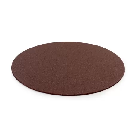 Cakeboard sottile marrone Ø 30 cmxh 3 mm 12 inch - Decora