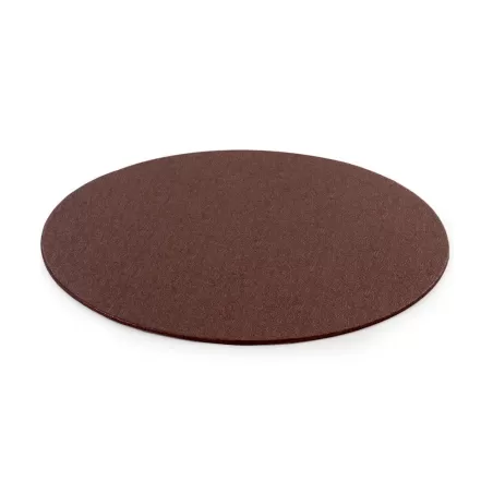 Cakeboard sottile marrone Ø 30 cmxh 3 mm 12 inch - Decora