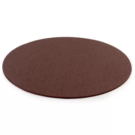 Cakeboard sottile marrone Ø 36 cmxh 3 mm 14 inch - Decora