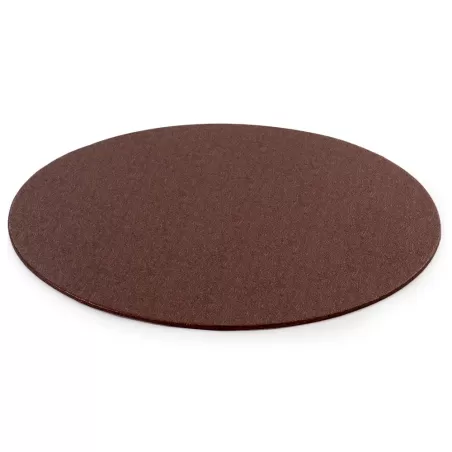 Cakeboard sottile marrone Ø 36 cmxh 3 mm 14 inch - Decora