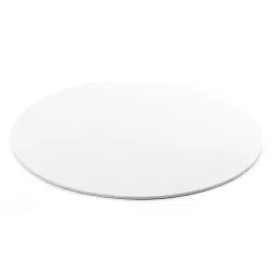 Cakeboard sottile bianco Ø 36 cmxh 3 mm 14 inch - Decora
