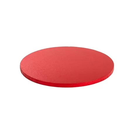 Cakeboard red Ø 30xh 1,2 cm 12 inch - Decora