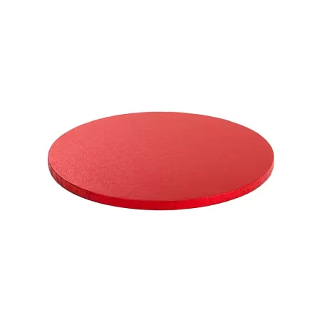Cakeboard red Ø 30xh 1,2 cm 12 inch - Decora