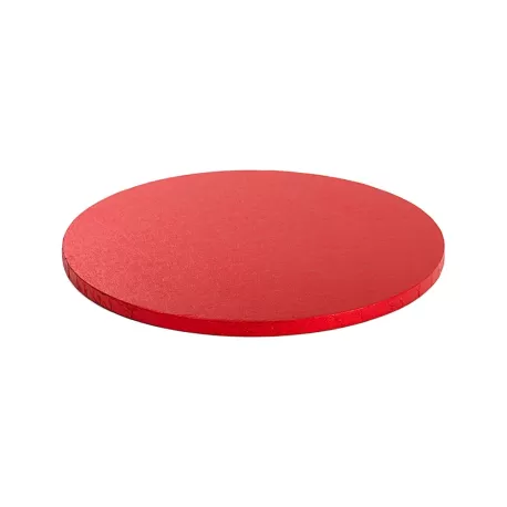 Cakeboard red Ø 36xh 1,2 cm 14 inch - Decora