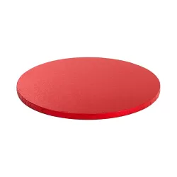 Cakeboard red Ø 40xh 1,2 cm 16 inch - Decora