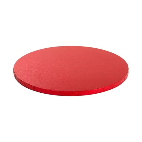 Cakeboard red Ø 40xh 1,2 cm 16 inch - Decora
