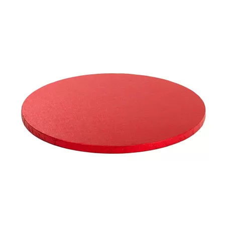 Cakeboard red Ø 40xh 1,2 cm 16 inch - Decora